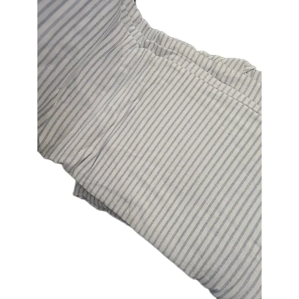 Vtg Fieldcrest Flannel Blue Striped Soft Bedding Fitted Full Mattress Sheet‎ Set